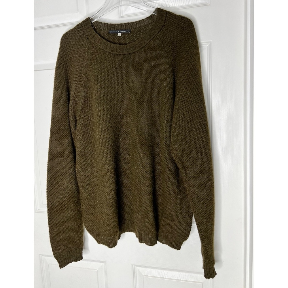 Peruvian Collection Green 100% Alpaca Sweater Sz XL